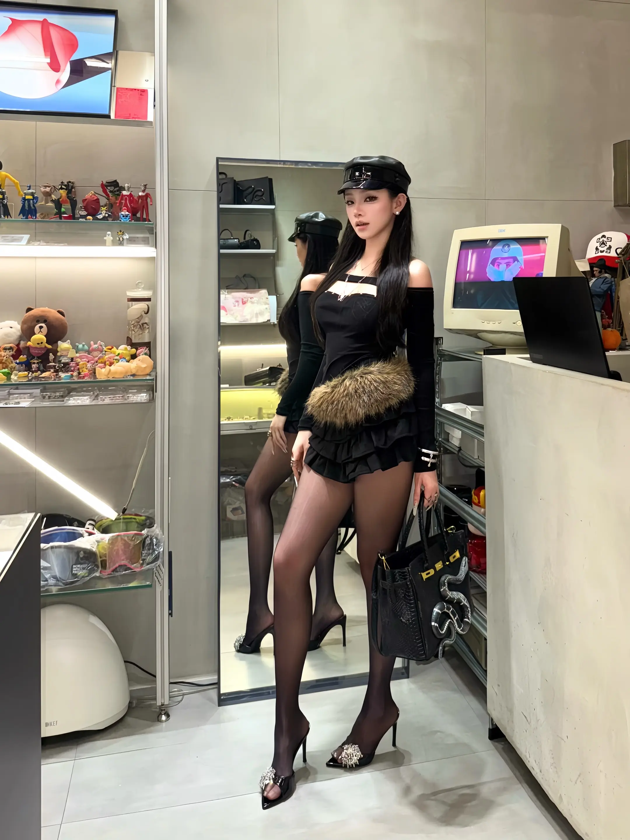 柳州首家以黑白银色为主题的首饰店～好适合y2k风格宝宝！