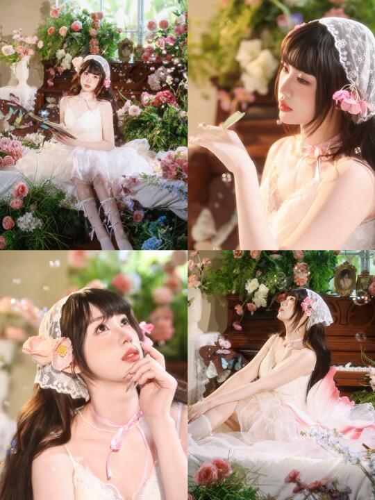 单人写真｜氛围感天花板钢琴花房写真