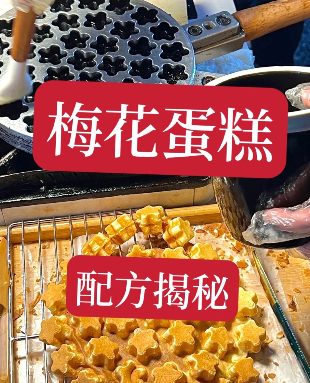 非常详细的老式梅花蛋糕配方给你们找来了，口味还是当年的回忆，十分香甜可口。赶快学...