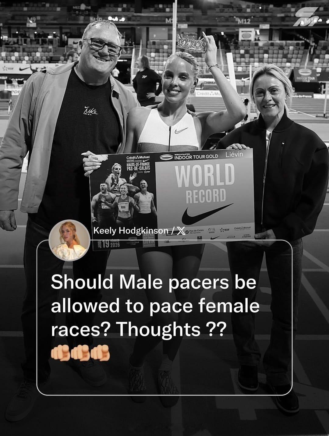 🇬🇧霍奇金森：“能在女子比赛中引入男兔子选手吗？”我不太认同田径说一哈你不知