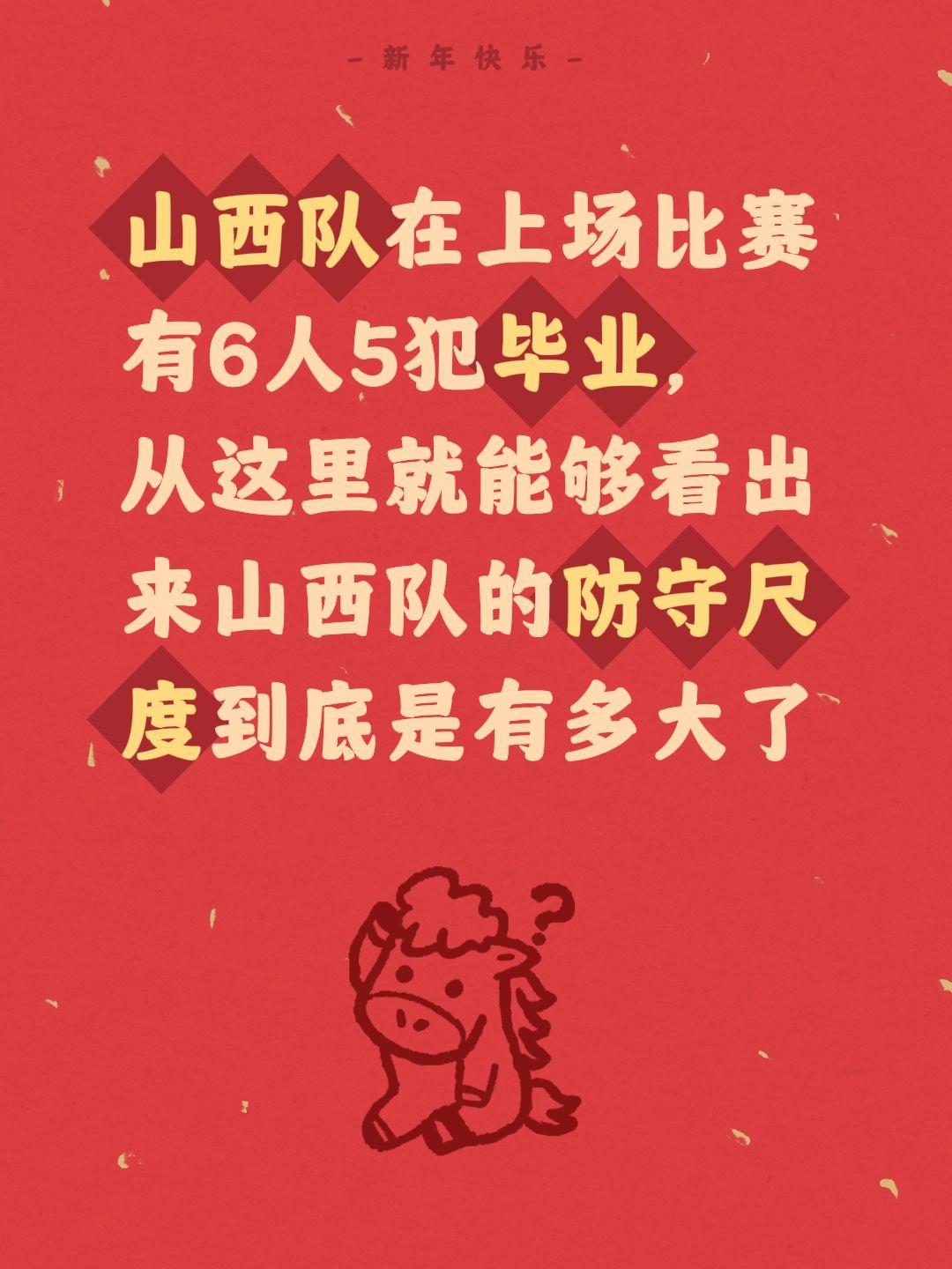 感谢山西成全，祝上海卫冕。我评论了 的作品： 山西队在上场比赛有6人5...