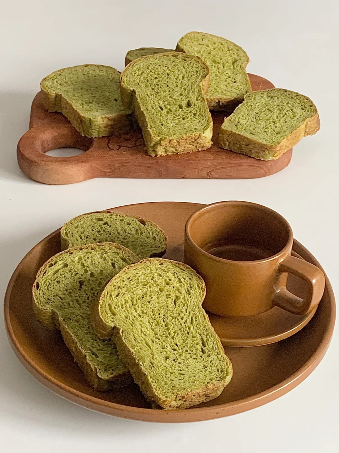 自制抹茶蘑菇头mini吐司🍃🍞