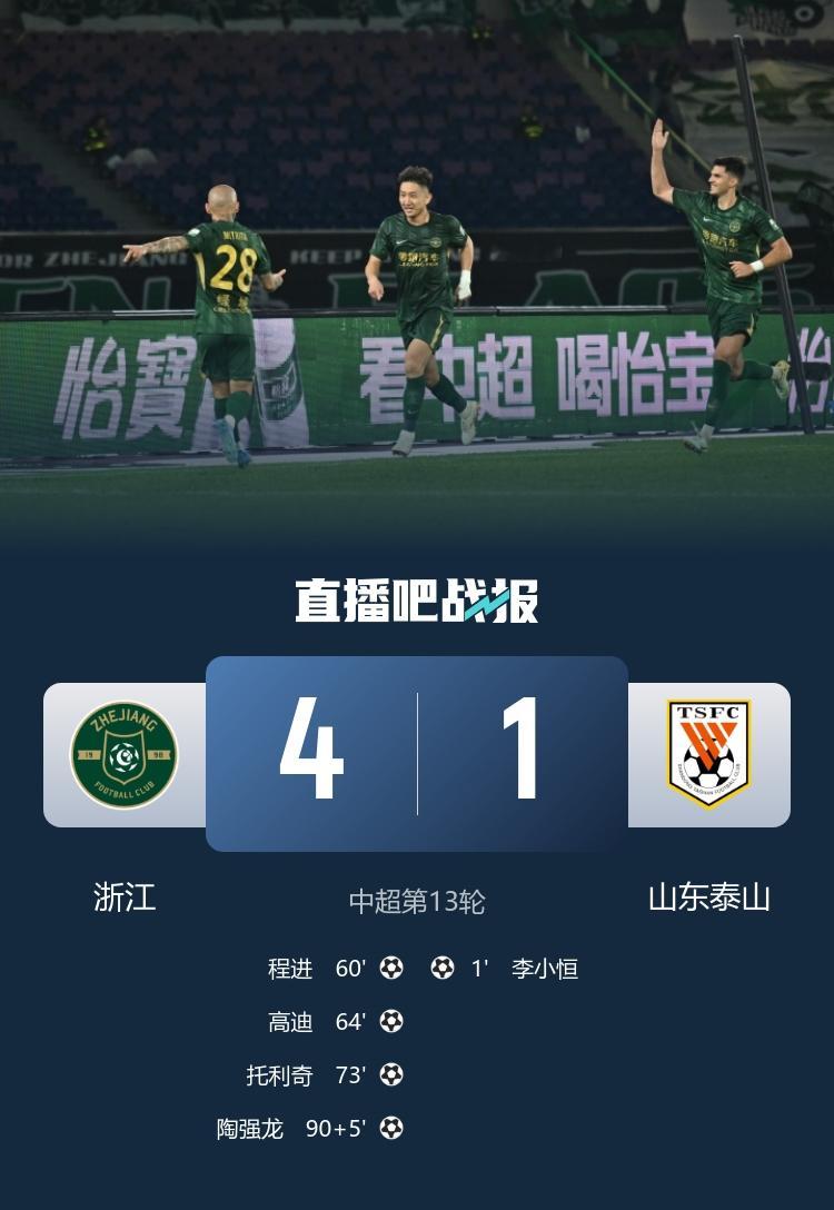5月20日讯 北京时间5月20日晚上20:00，中超联赛第13轮，浙江坐镇杭州黄
