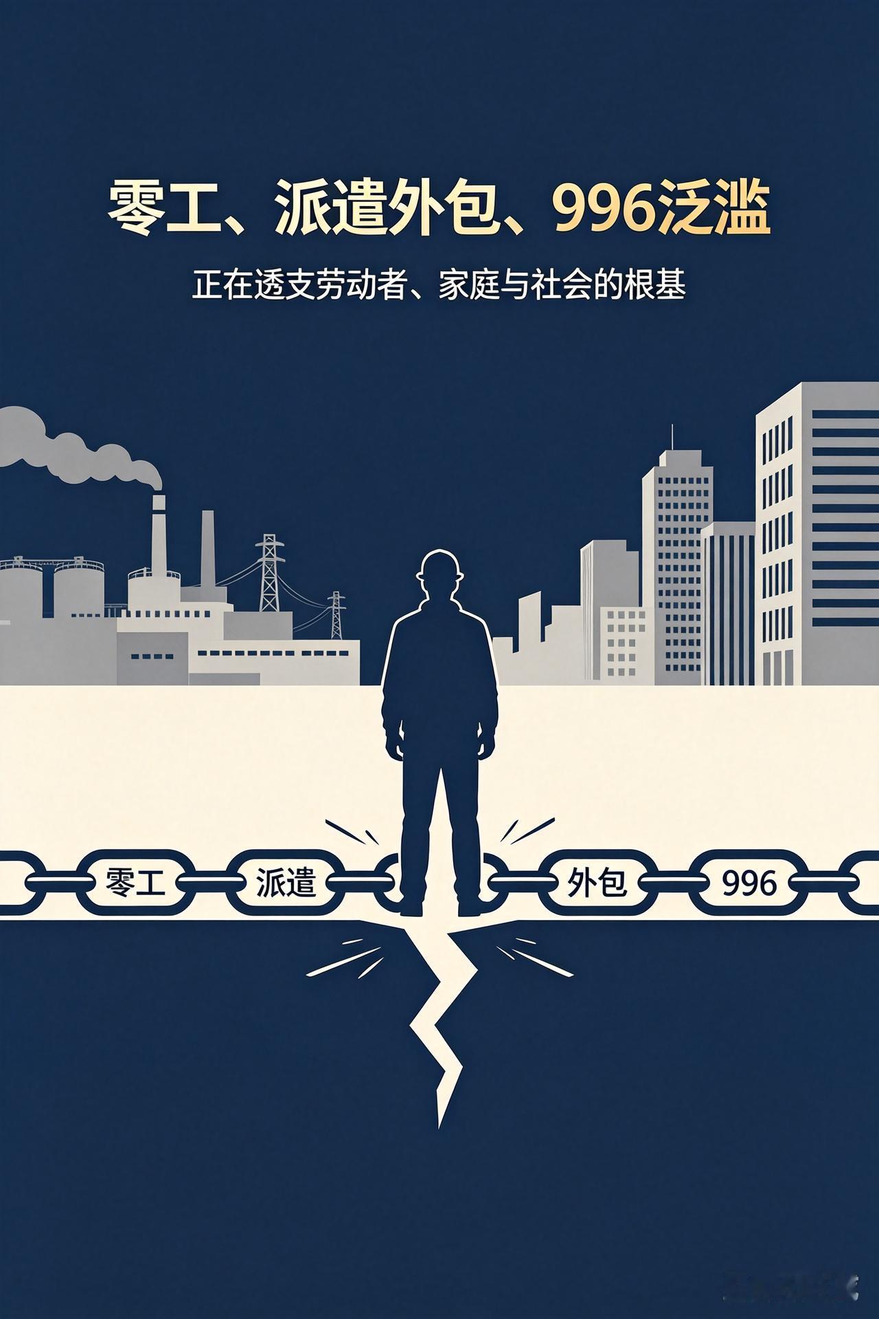 零工、派遣外包、996泛滥，正在悄悄毁掉三代人
 
当下就业市场，正发生一场颠覆
