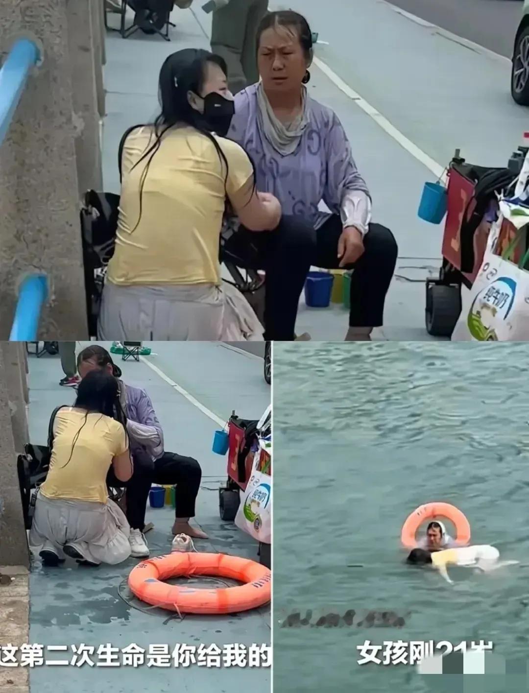 泪目了！58岁卖玉米阿姨跳海救女大学生，她的安全谁来顾？

7月7日青岛海边，刘