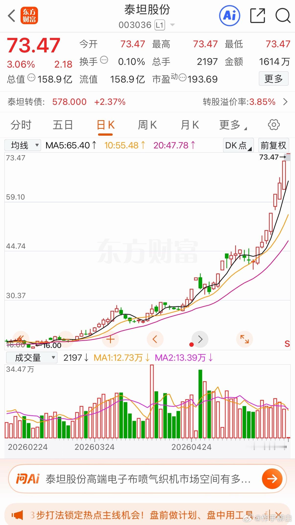 大哥泰坦 二弟 卓朗织布机前排 