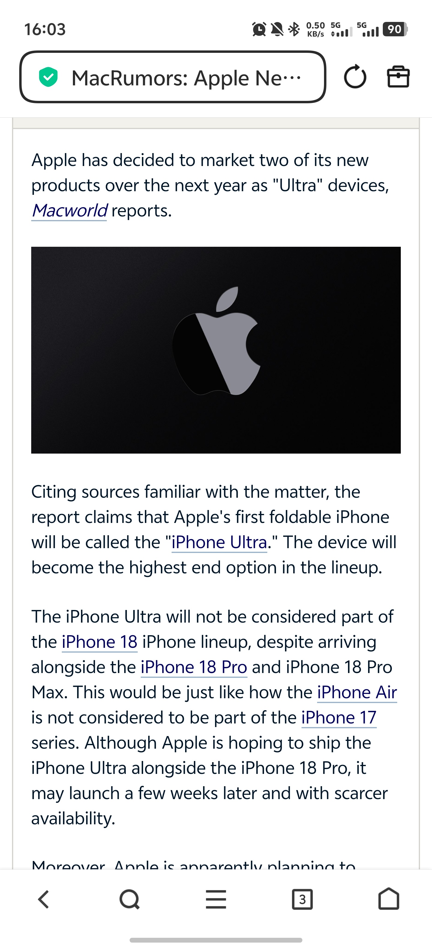 苹果公司即将推出两款Ultra级新品苹果将推出多款Ultra新品-今年 9 月登