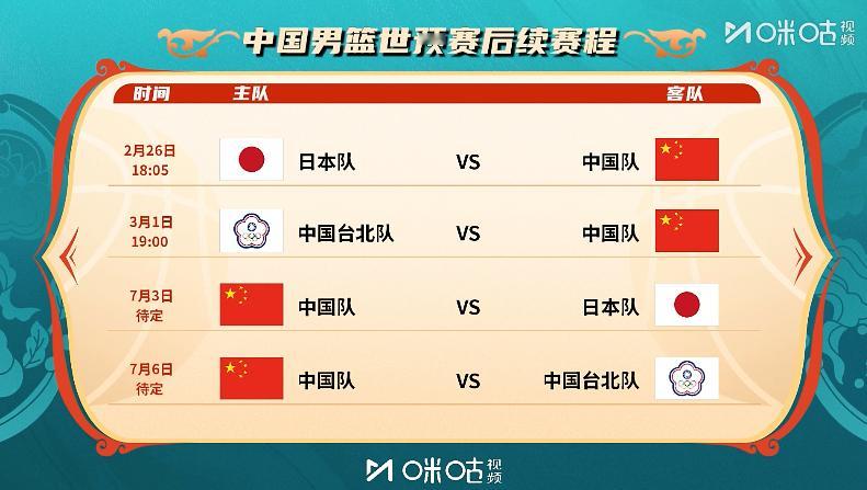 中国男篮后续赛程，目前看来都是必赢的场次今晚先赢一场！今晚为中国男篮加油中国男篮