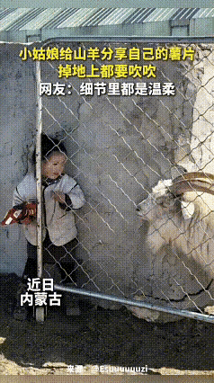 小女孩的善良，是天生的，她对于动物的这种感情，看了之后让人非常的感动，这样的孩子