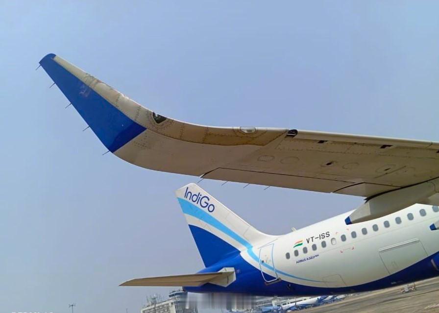 【都是小翼，区别这么大？】印度靛蓝航空一架A320neo(VT-ISS) 在加尔