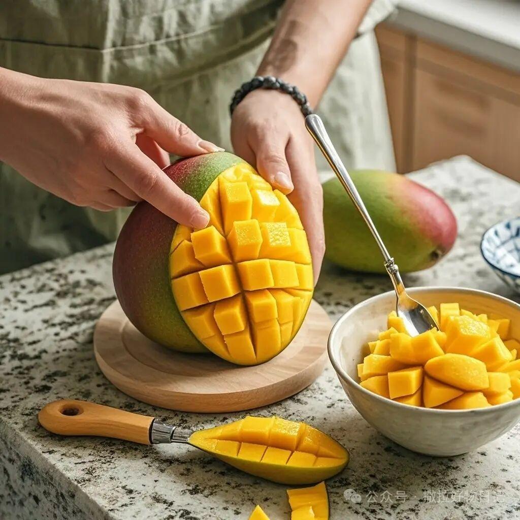 二十个生活小技巧(建议收藏)
1
快速剥水果皮：芒果在火上转几秒，皮一撕就掉；番