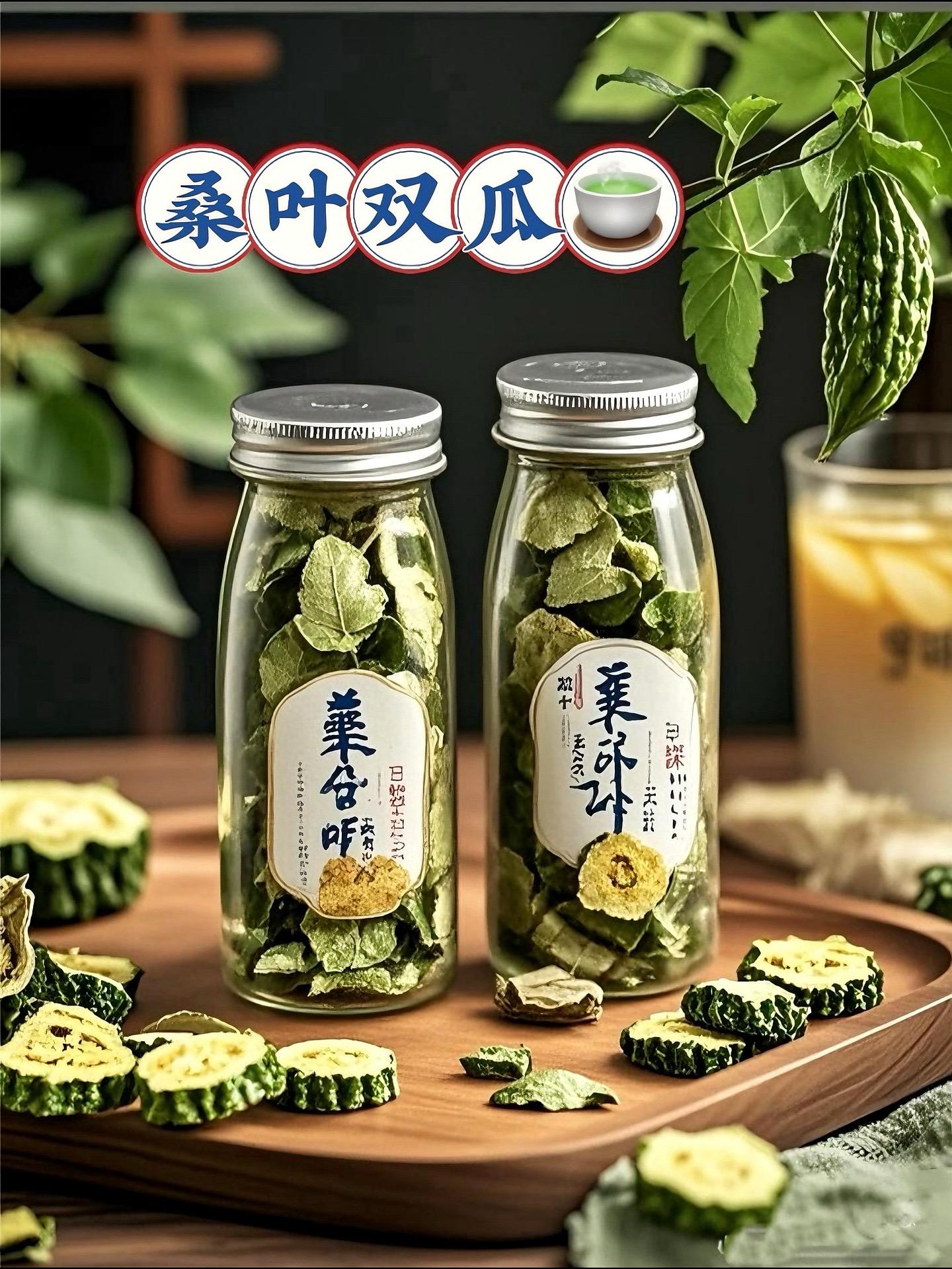 桑叶双瓜茶，大自然的养生妙品。它以桑叶、冬瓜皮、苦瓜干精心配比而成。热...