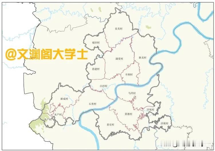 桂平市白沙镇各行政村分布地图！
白沙镇位于桂平市西部，郁江横穿全镇，明末清初发展