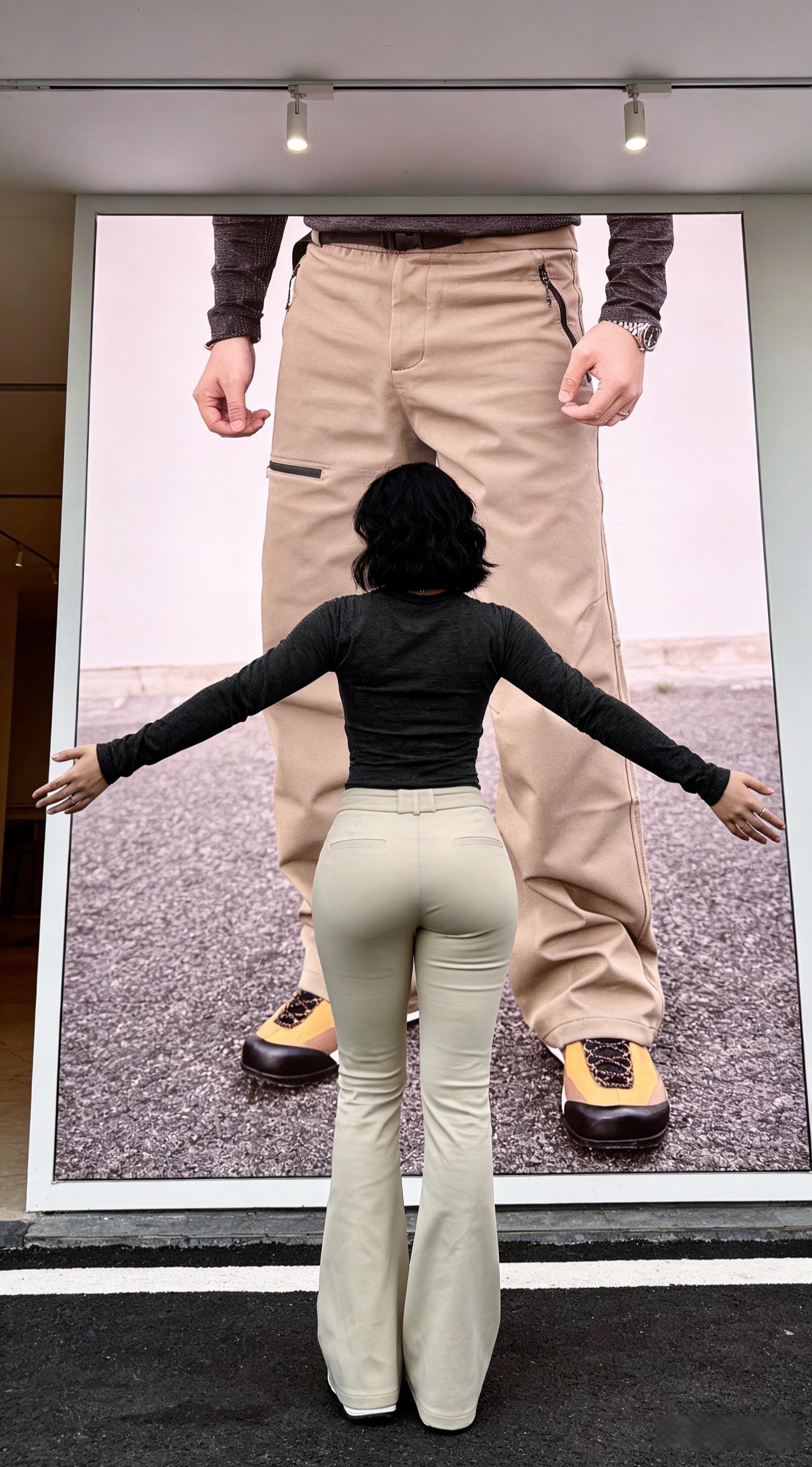 秋冬网眼加厚伽马冲锋裤户外三防拉链口袋直筒休闲裤百搭宽松