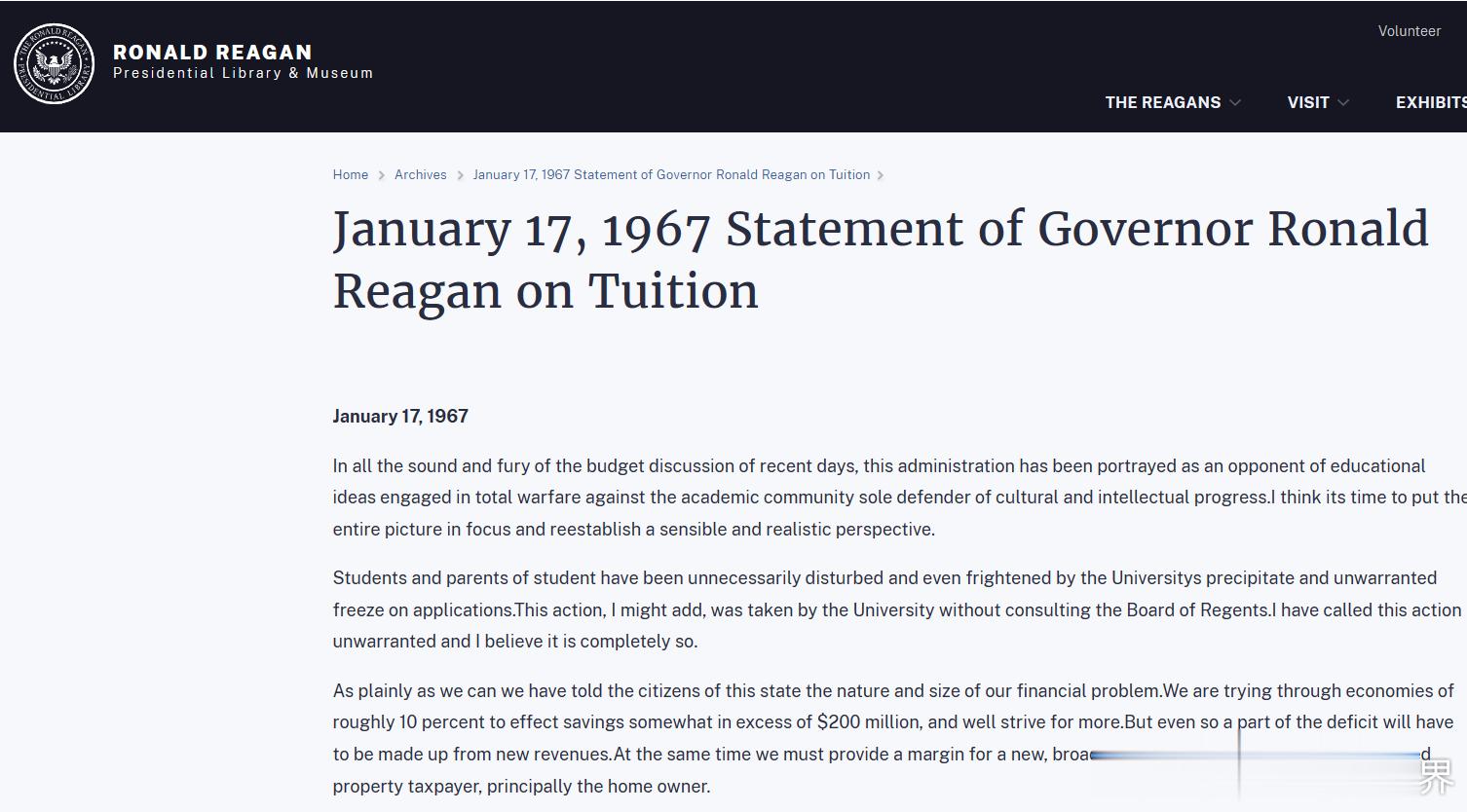 我国的有些老保把里根当圣人，我觉得有趣。里根当加州州长的时候，当时学生抗议越南战