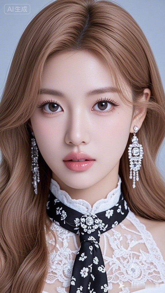 梦幻少女风，精致蕾丝与花朵的完美结合，优雅动人。