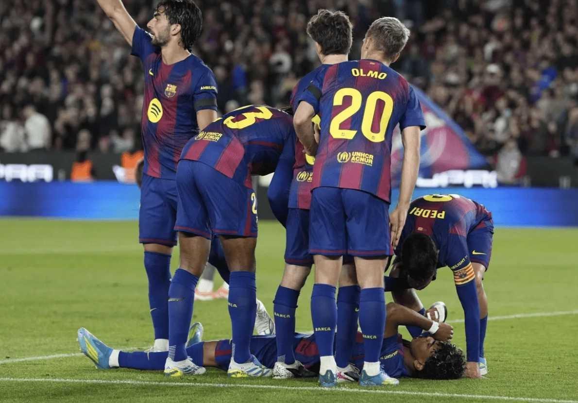 巴萨天塌了！亚马尔罚点球拉伤肌肉：赛季报销休5周 或影响世界杯北京时间4月23日