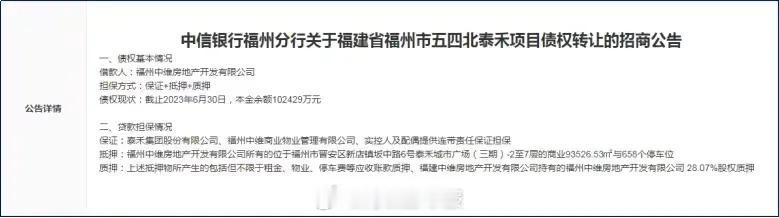 【福州五四北泰禾被厦门象屿集团收购】

五四北泰禾广场2023年8月起，价格11