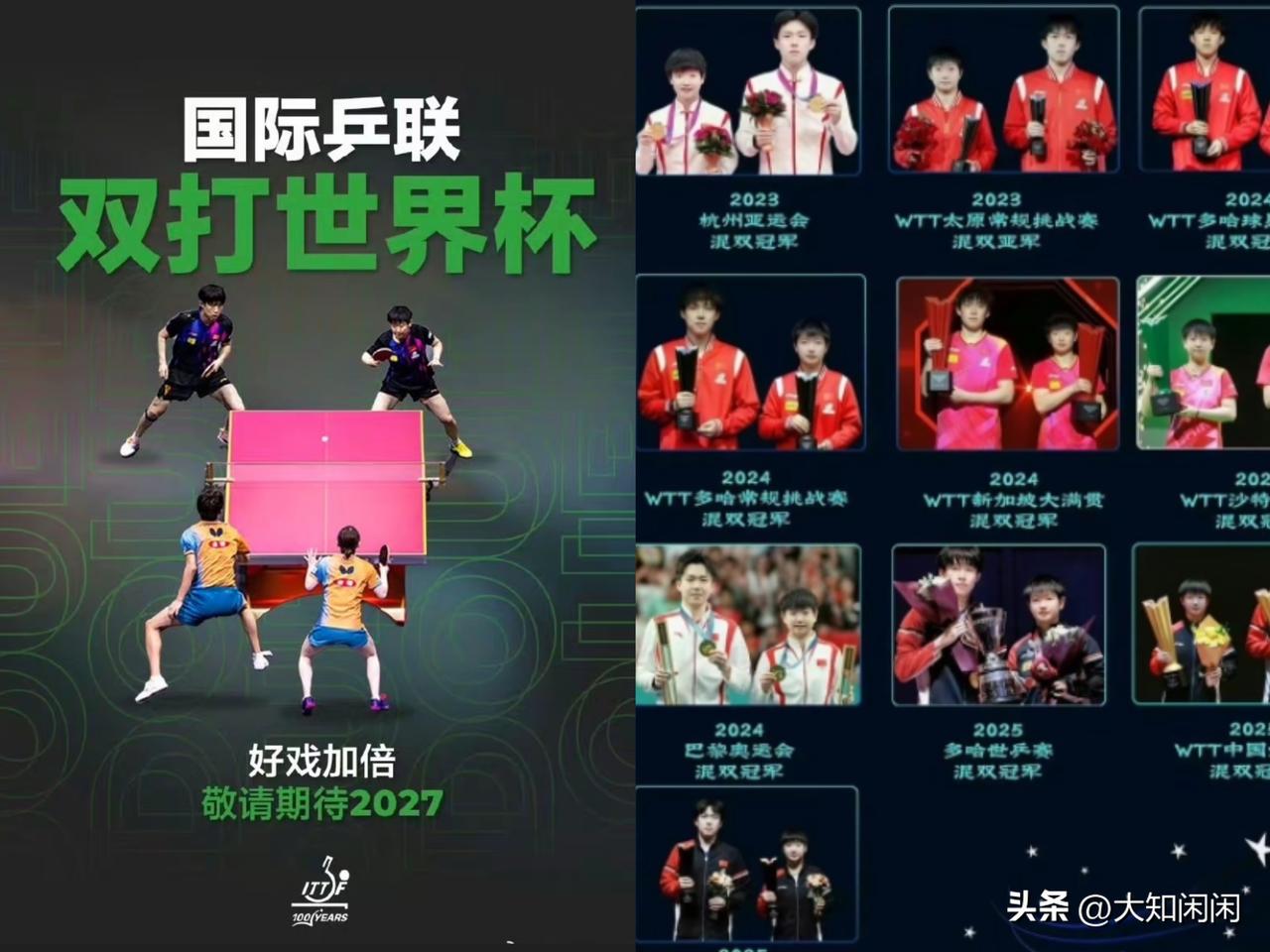 笑不活了！王楚钦和孙颖莎这下真的懵了
​国际乒联最近宣布，要在2027举办乒乓球