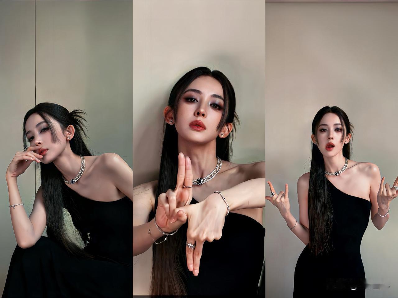 三帧手势，三种截然不同的冷艳感