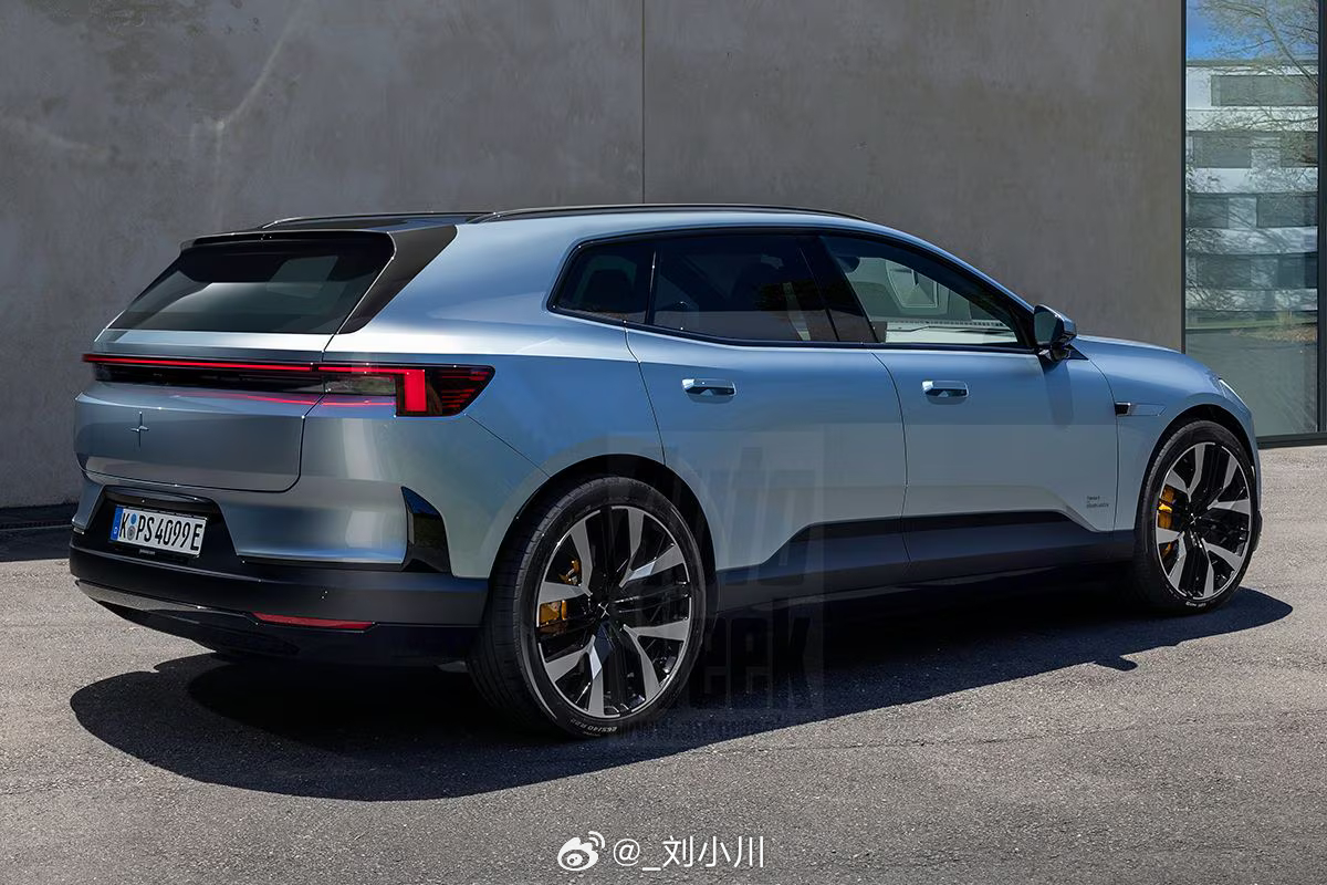 极星Polestar 4旅行版渲染图 【新车渲染】极星Polestar 4旅行版