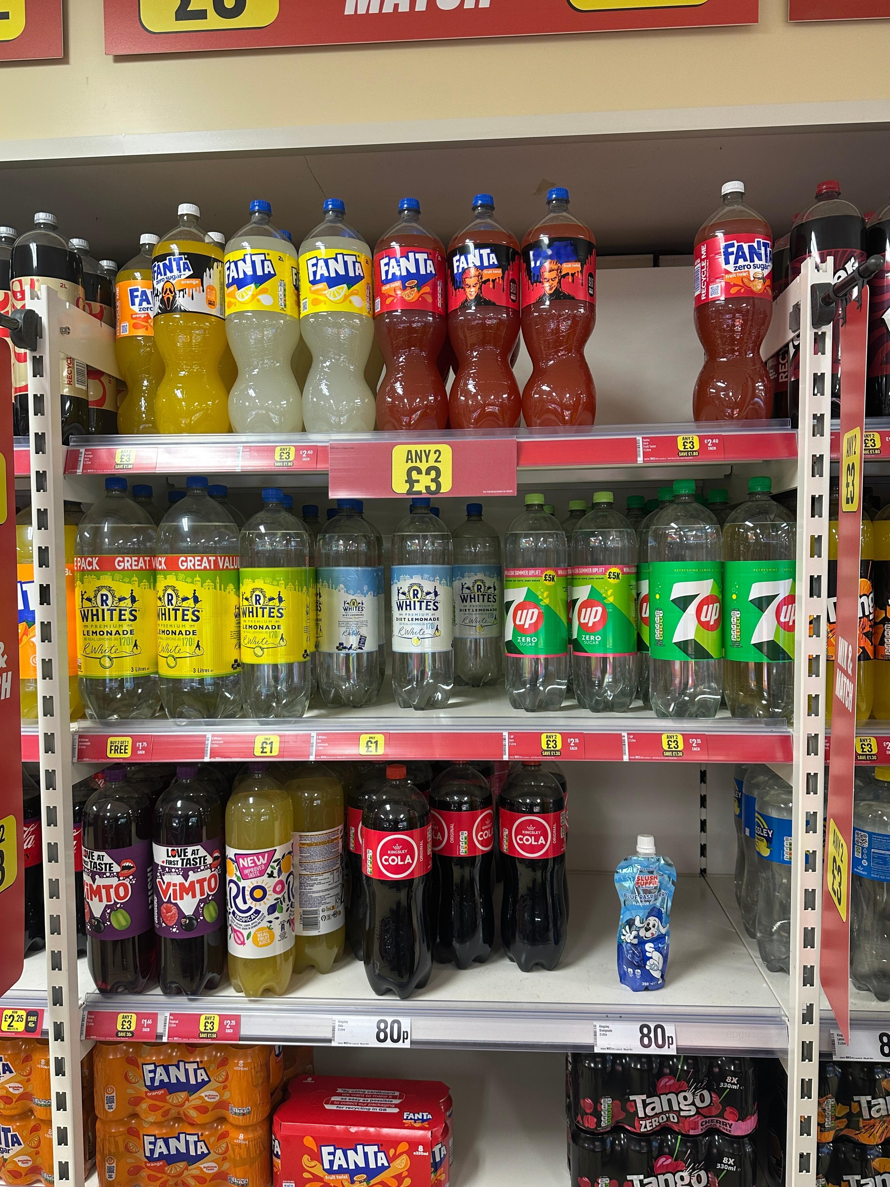 碳酸饮料巨便宜，太容易胖了吧 