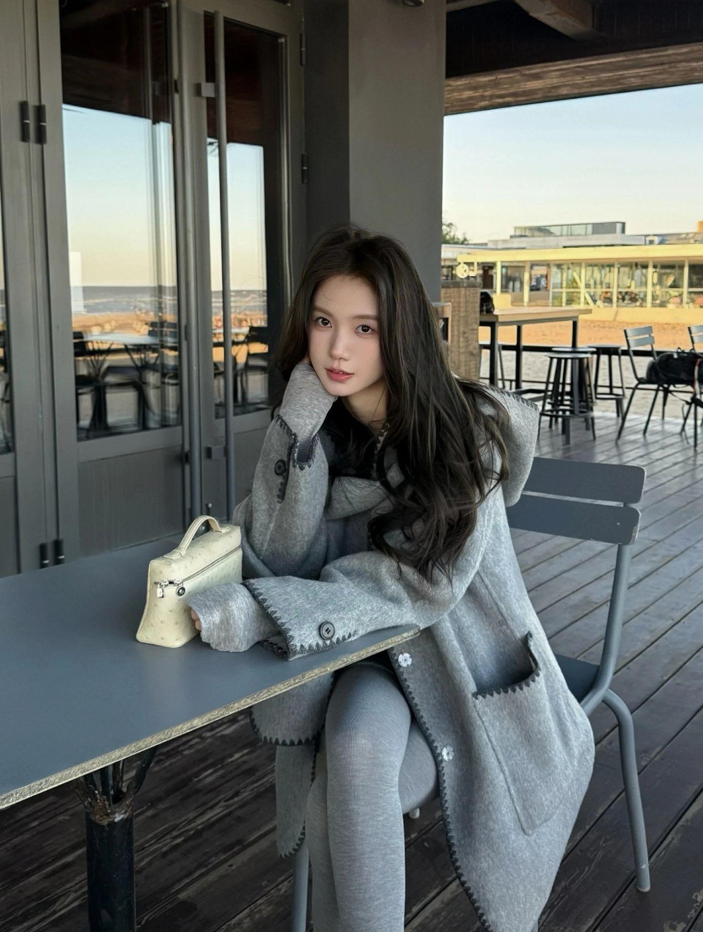 韩系入冬穿搭。