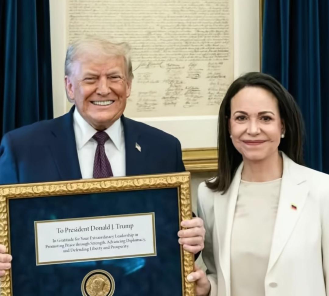 特朗普终于"获得"诺贝尔和平奖！
特朗普还发文称，"今天能见到来自委内瑞拉的玛丽