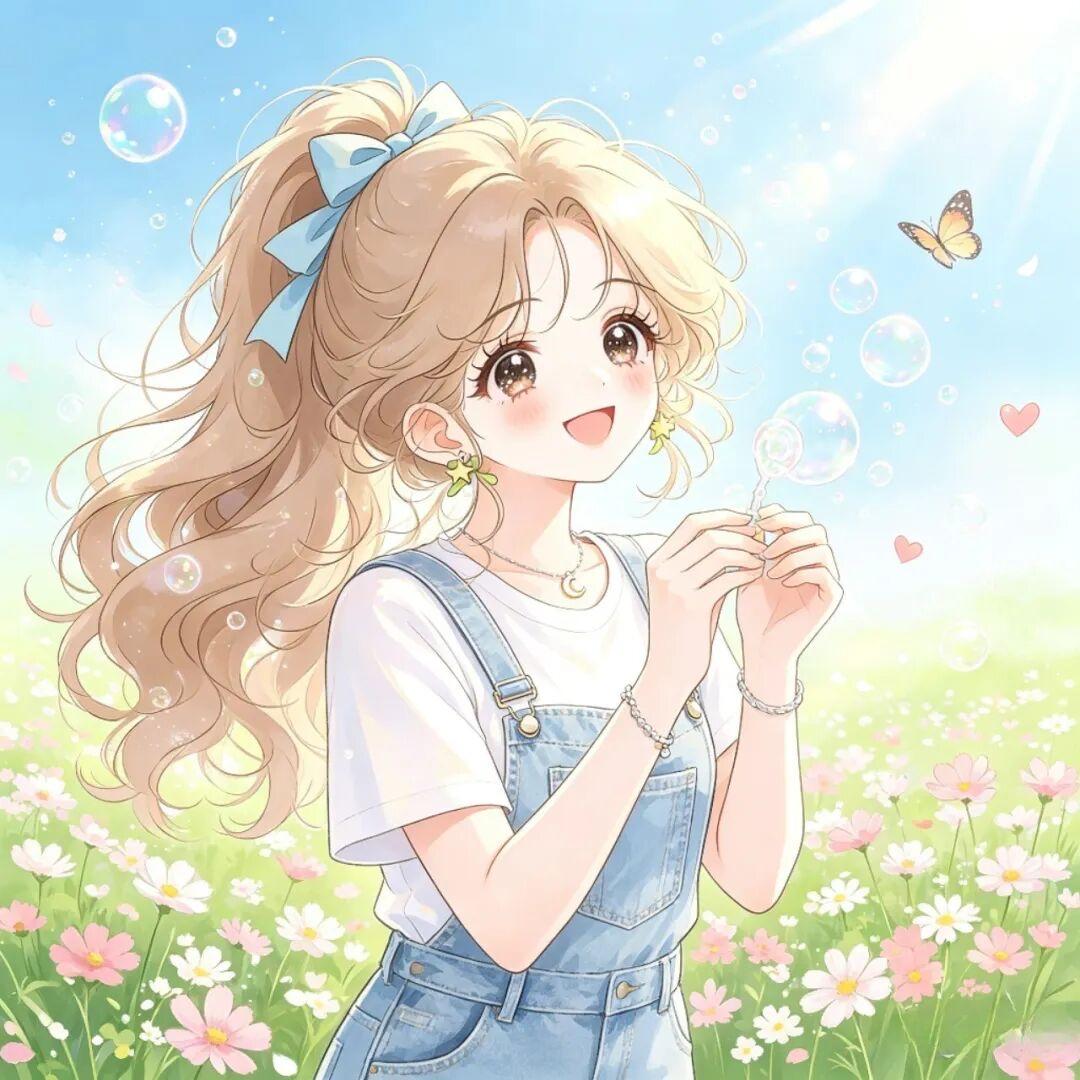 女生头像｜拾一缕晚风，沉醉这片温柔花海