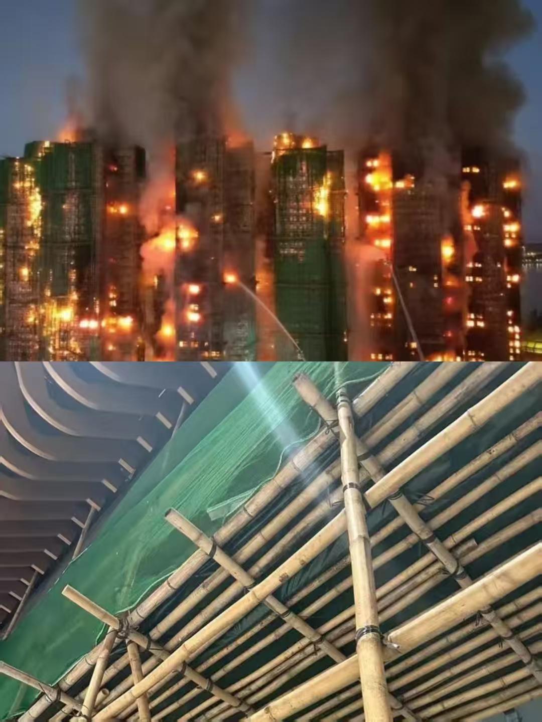 竹棚能有什么坏心思呢？
它只是便宜啊。竹棚成本占工程价1%，钢管要2%，旧楼维修