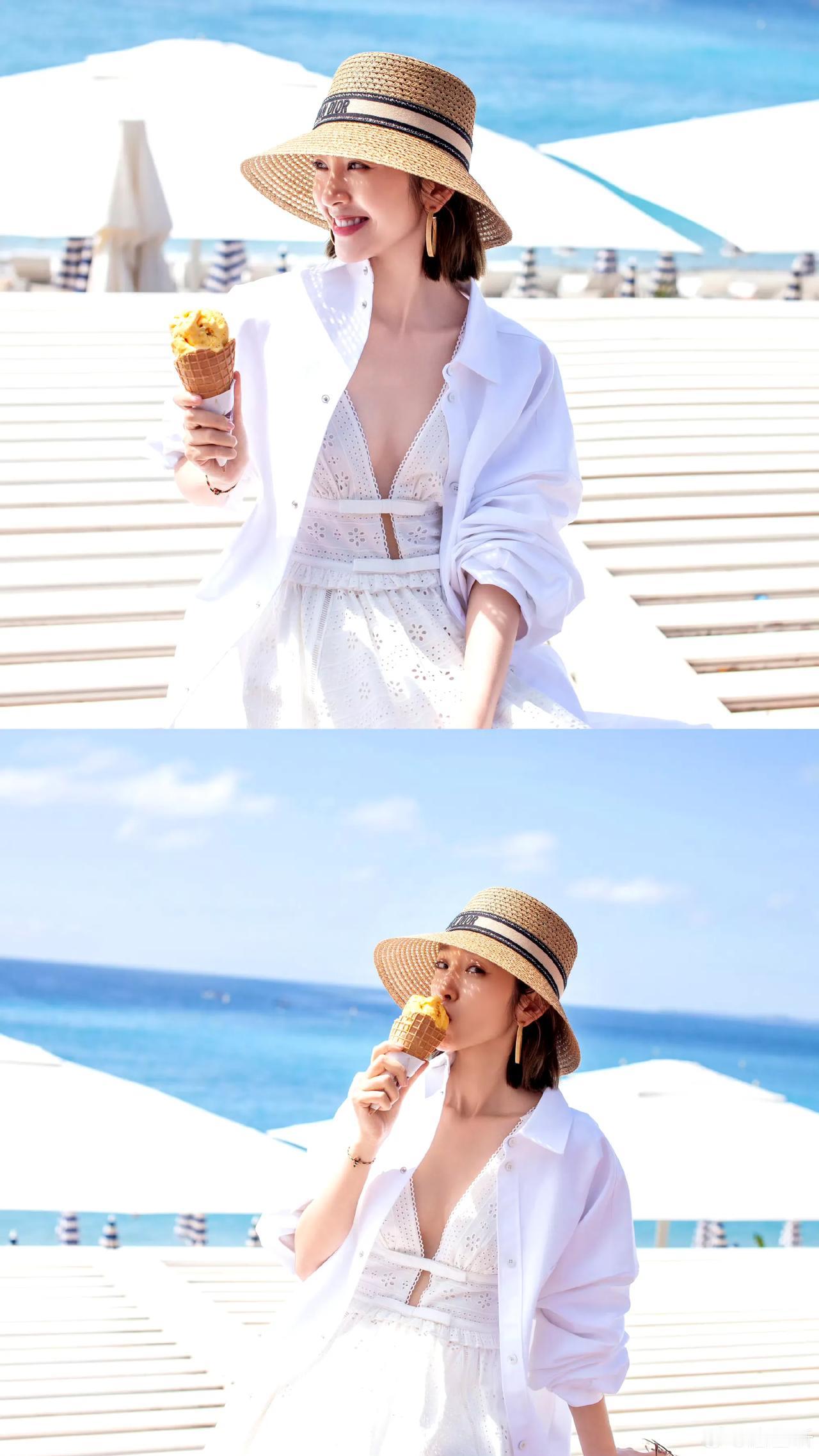 阳光、大海、美女，这组合真是太完美了[害羞]
唐艺昕 娱乐