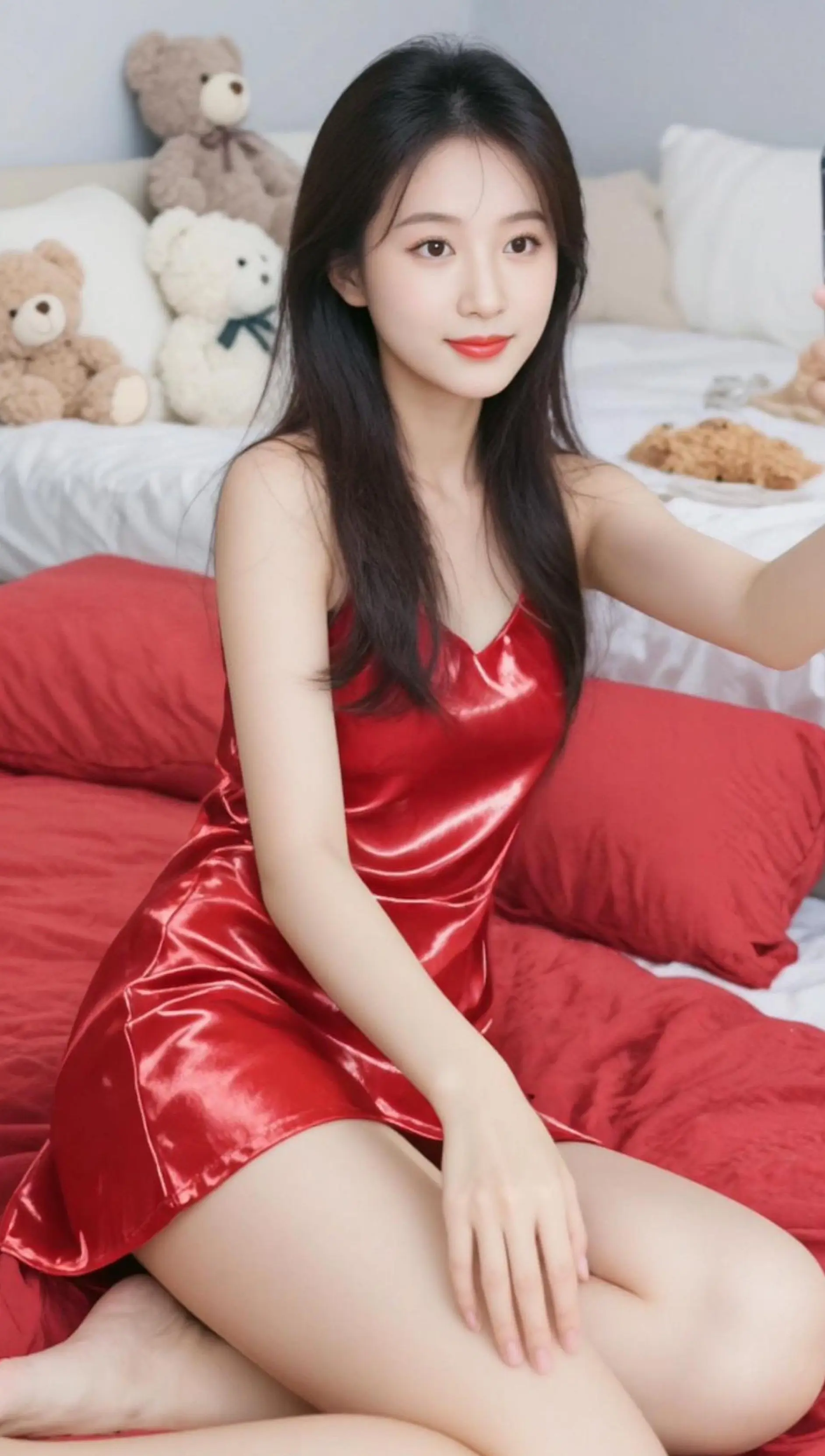 AI红裙自拍 随变ai随便玩