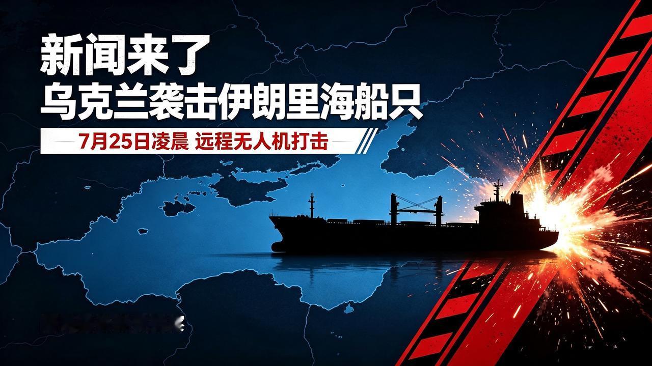 [太阳]乌克兰无人机袭击伊朗里海商船，引发伊朗强硬反应！7月25日凌晨，乌克兰出
