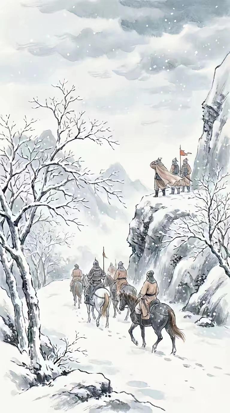 上联：寒烟淡绕塞北山，
下联：烟雾朦胧江南碧。