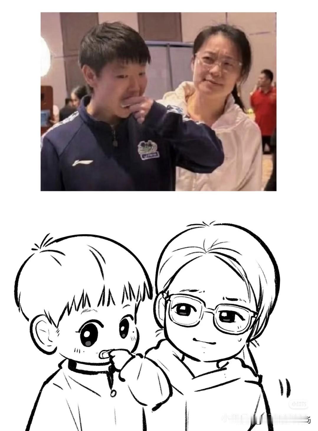 这是谁这么有才，漫画中的莎莎如此灵动
只不过有点窘，毕竟偷吃被抓包了！
可爱的任