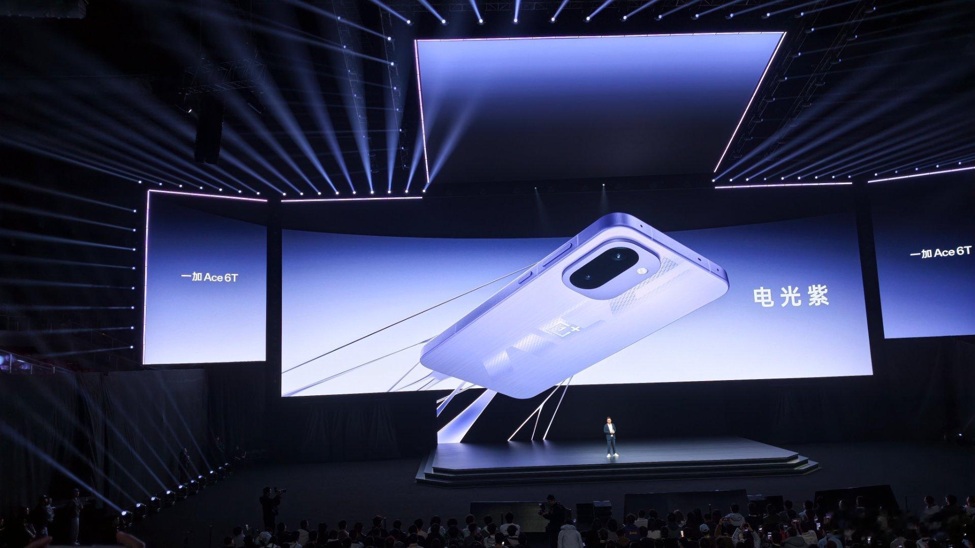 一加Ace6T新品发布一加ace6t 这次设计是真的简约，紫、绿、黑三款配色都很