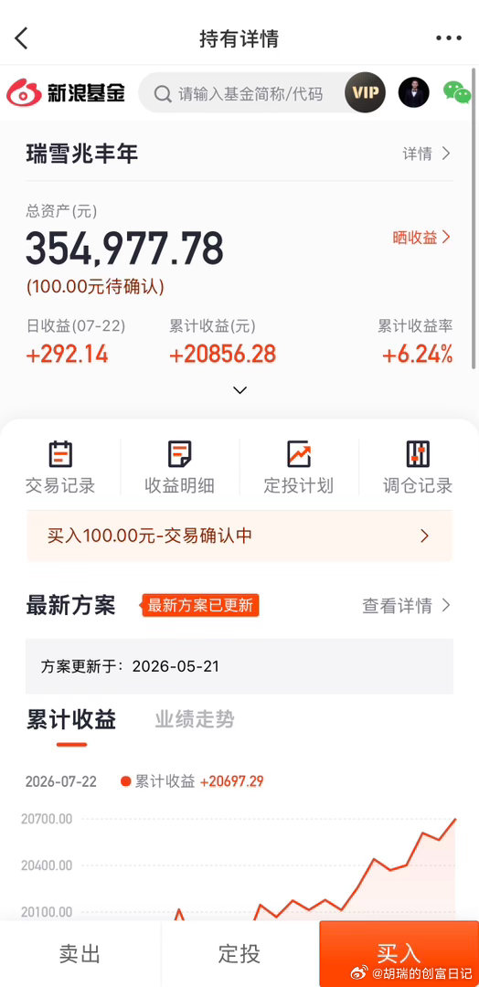 哈哈，果然今天瑞雪兆丰年 ofzh14266[股票] 大涨，累计收益再创新高基金