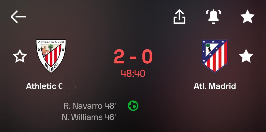 毕尔巴鄂竞技vs马德里竞技 2-0哈哈哈哈哈哈哈哈哈哈哈哈哈哈哈哈哈该！！！洗面