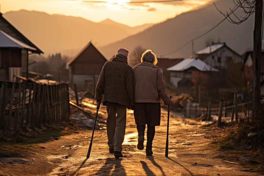 老两口两天内相继去世，不用说也明白，二人一定是非常恩爱的，二人互相搀扶一生，互为
