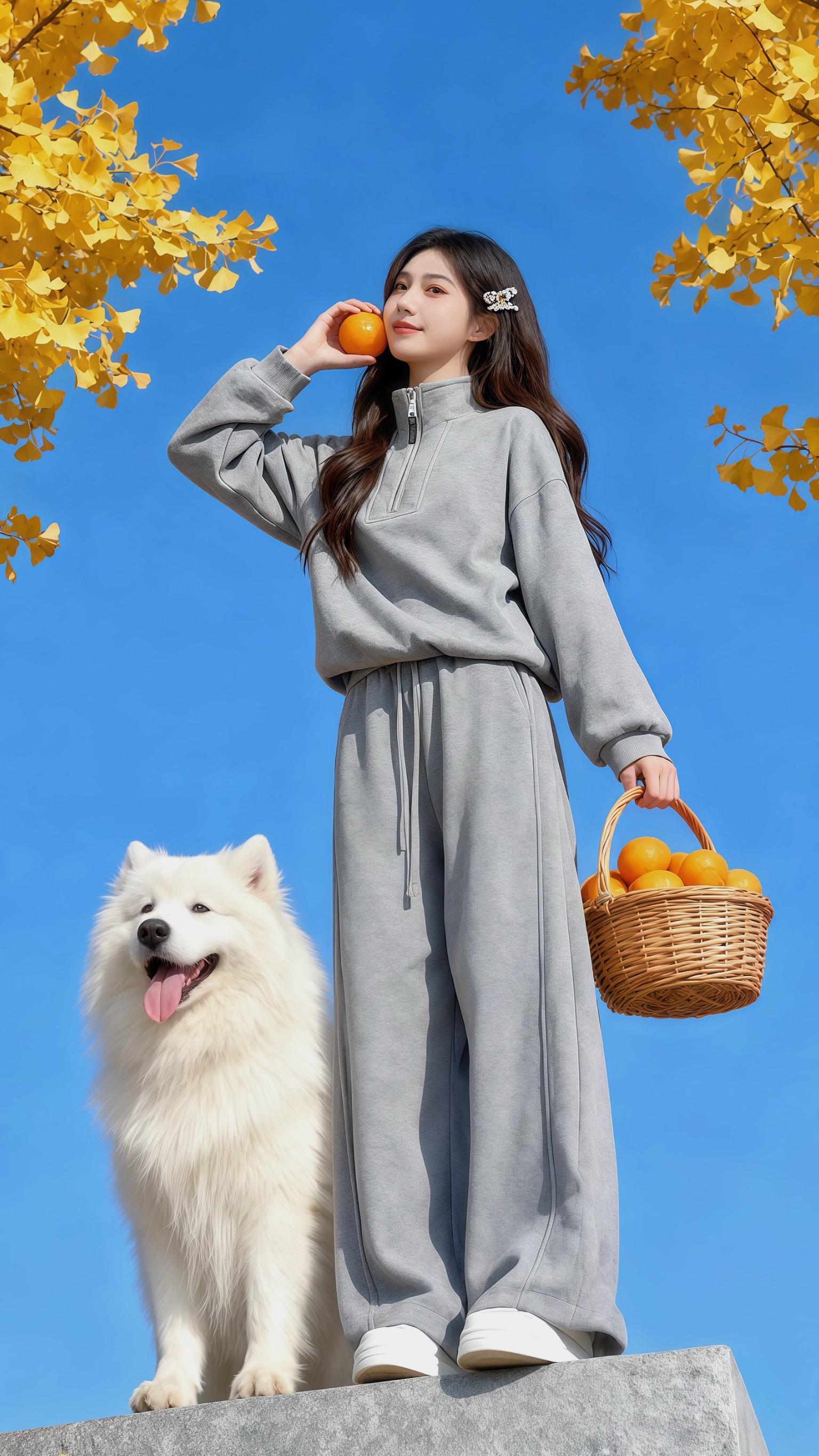 这套秋冬的“松弛感战衣”我先锁死了！灰调卫衣套装，半拉链立领＋垂感阔腿...