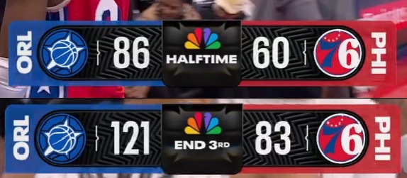 魔术半场86队史新高三节121分布莱克三节拿到生涯第一个30+魔术vs76人