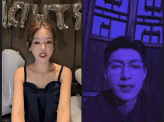 樊治欣李沐宸给娱乐圈文递新素材了 樊治欣指着片场烟花让李沐宸许愿，结束后自己动手