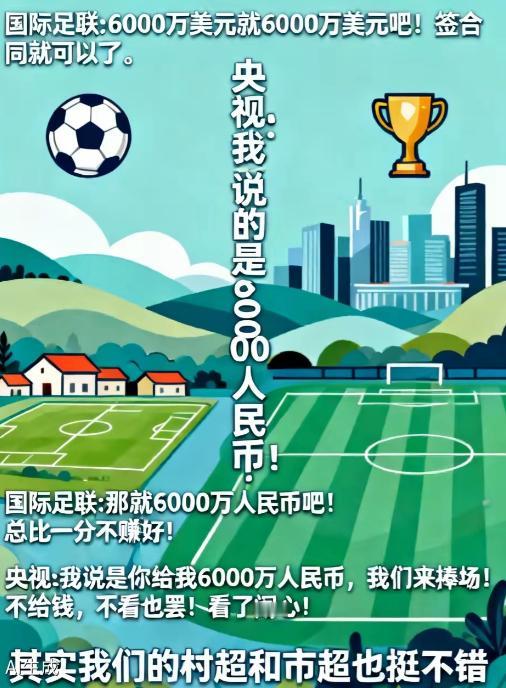 谁也没想到一向高高在上拿捏版权的国际足联，这次居然主动放下身段主动妥协。本以为开