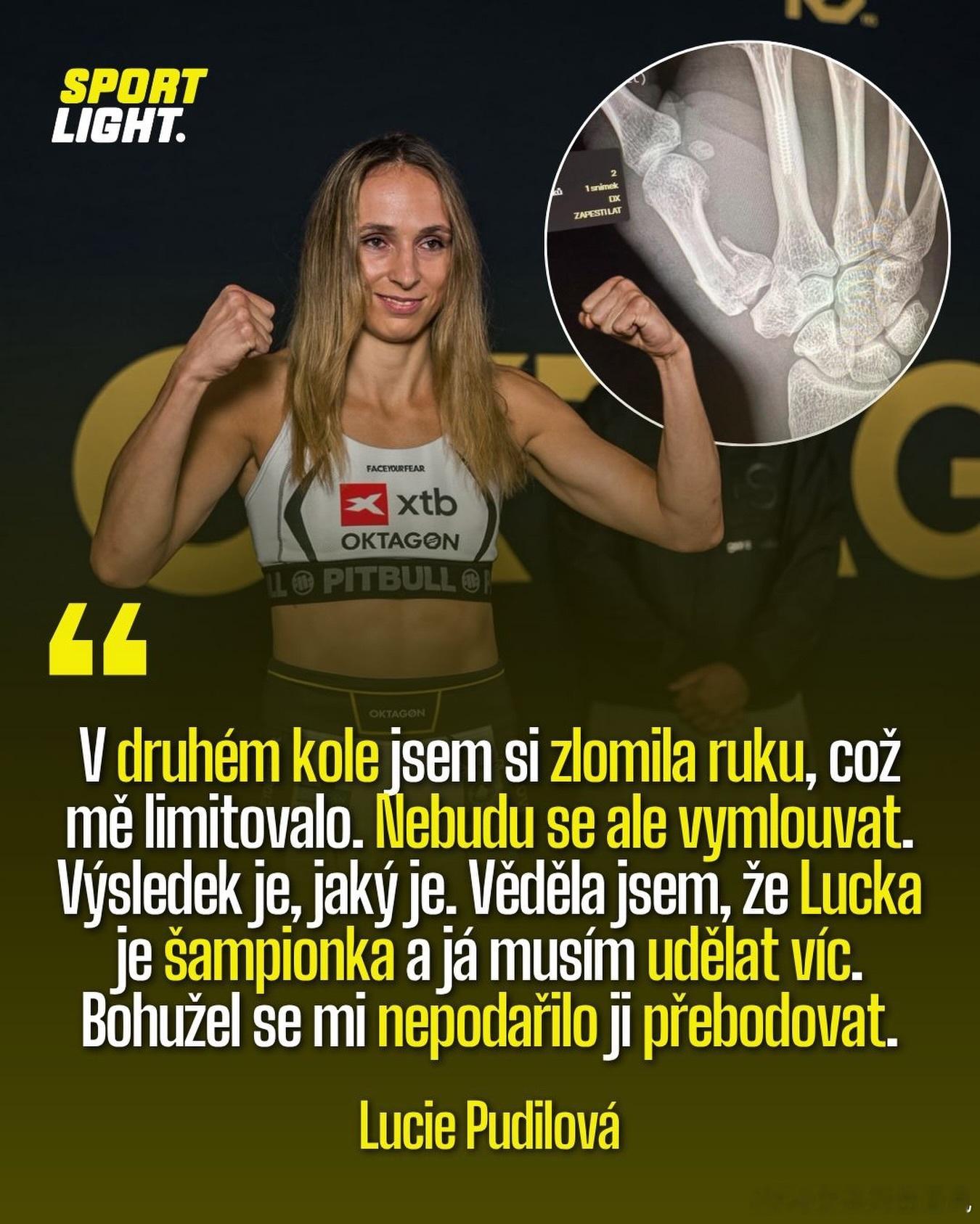 UFC 在OKTAGON 92赛事中，露西·普迪洛娃 (Lucie Pudilo