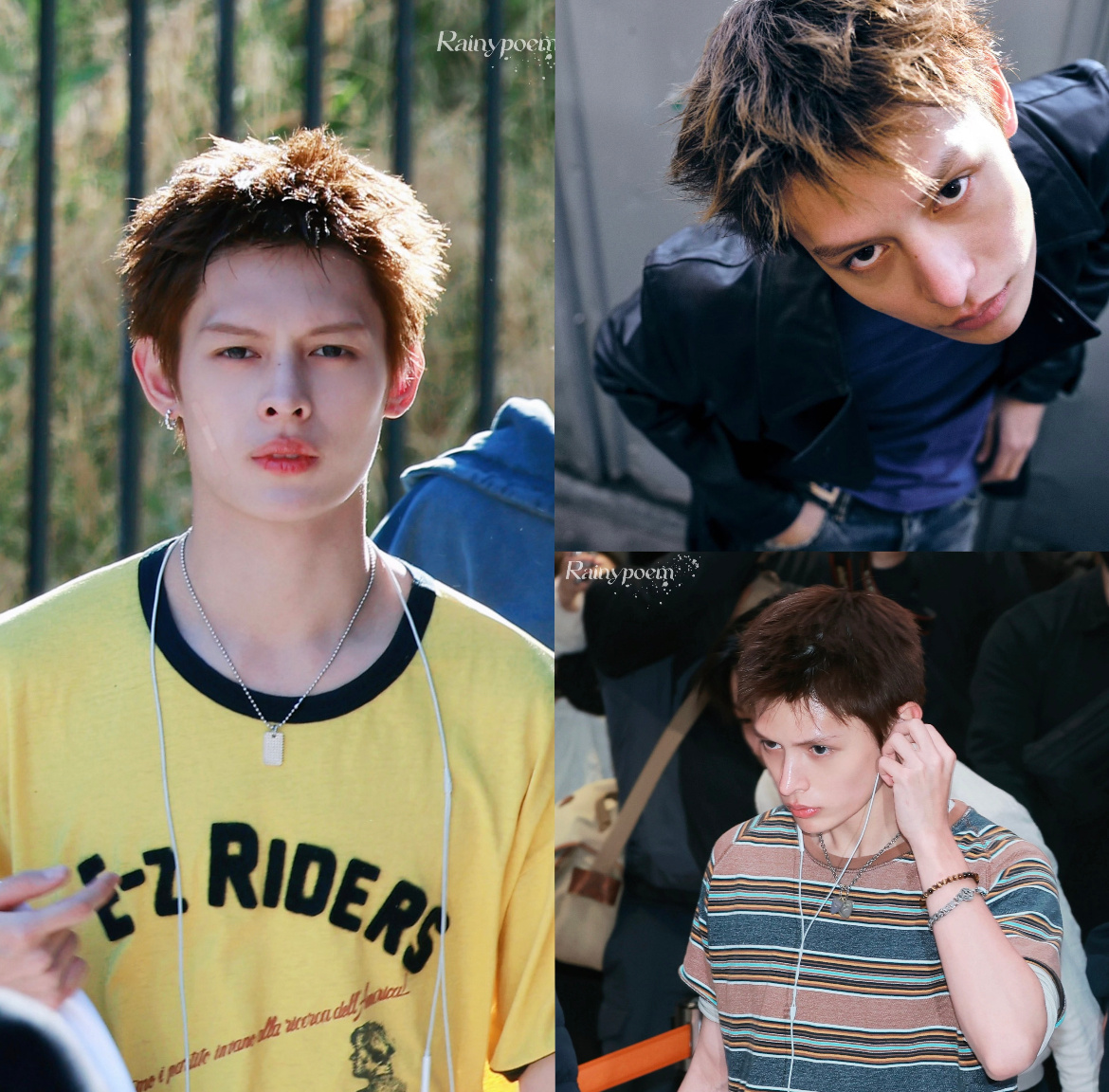 今天特别清爽的cortis赵雨凡路透亮色 深色 条纹 时尚感都在掌控之中 