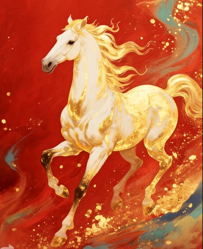 金马创新篇，新春万事圆！分享一张手机壁纸马到成功壁纸