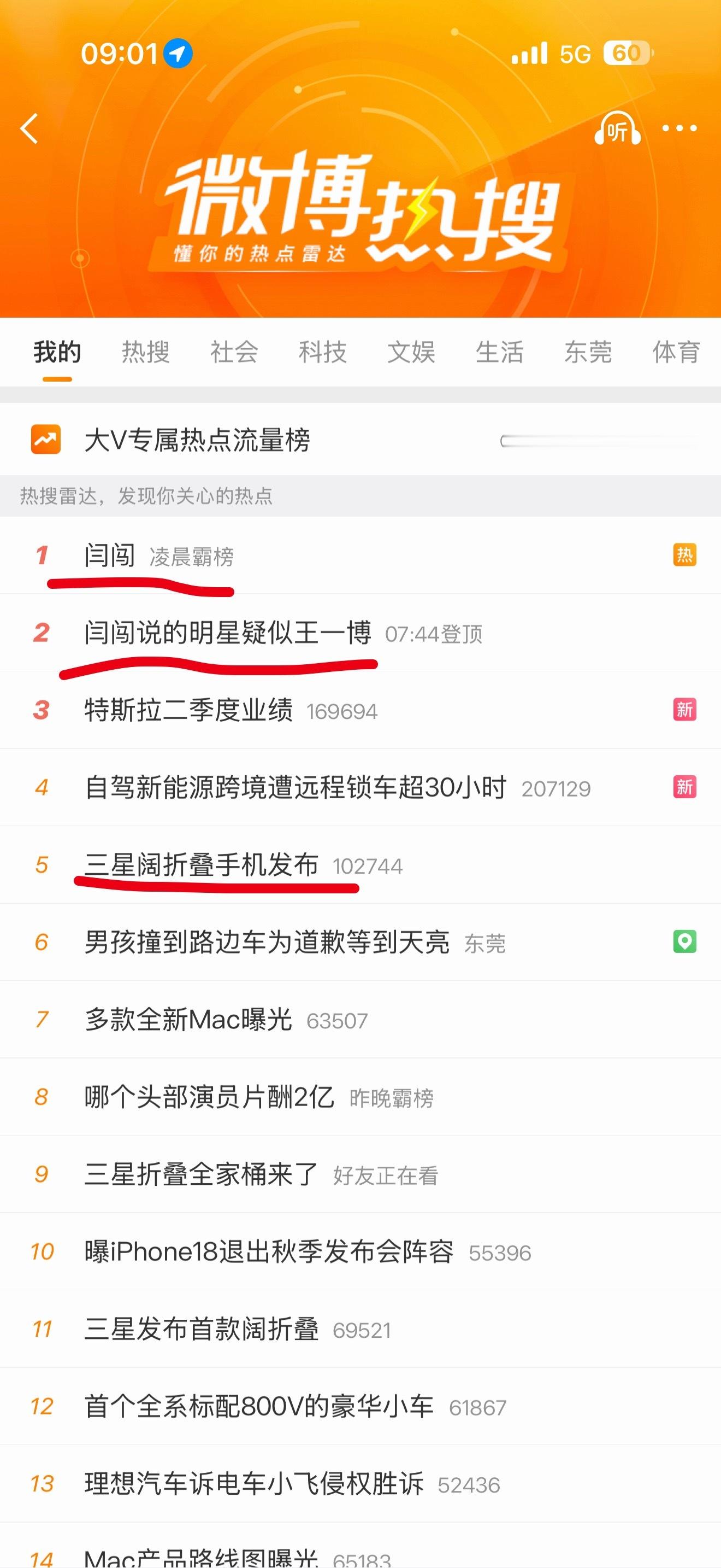 闫创霸占两个热搜、三星昨晚发布会热度都赶不上一个车评人