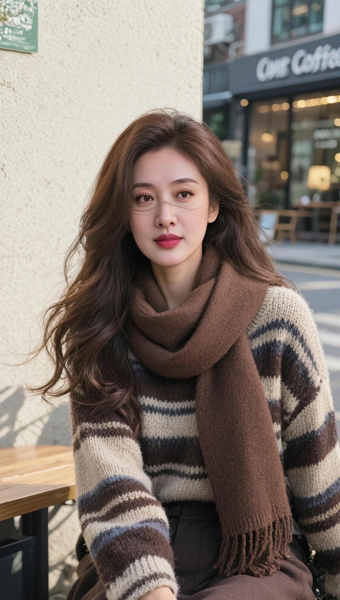 AI街畔暖阳写真 抖音ai创作 AI扩图 颜值在线 自然美景