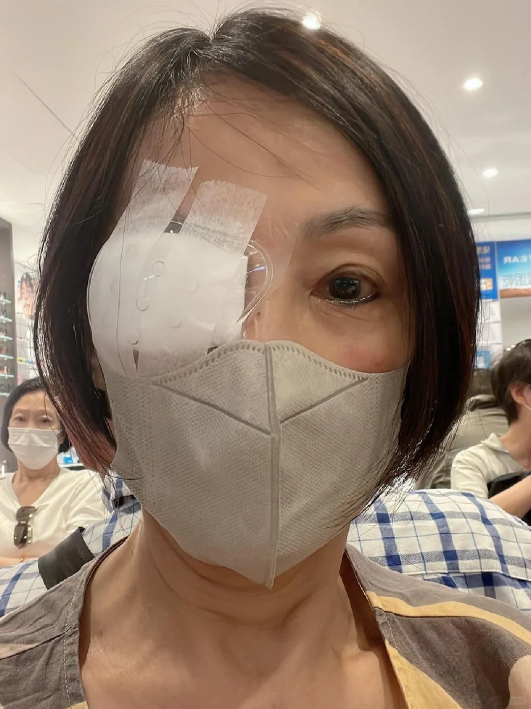 TVB老戏骨韩马利完成白内障手术，已拆纱布
