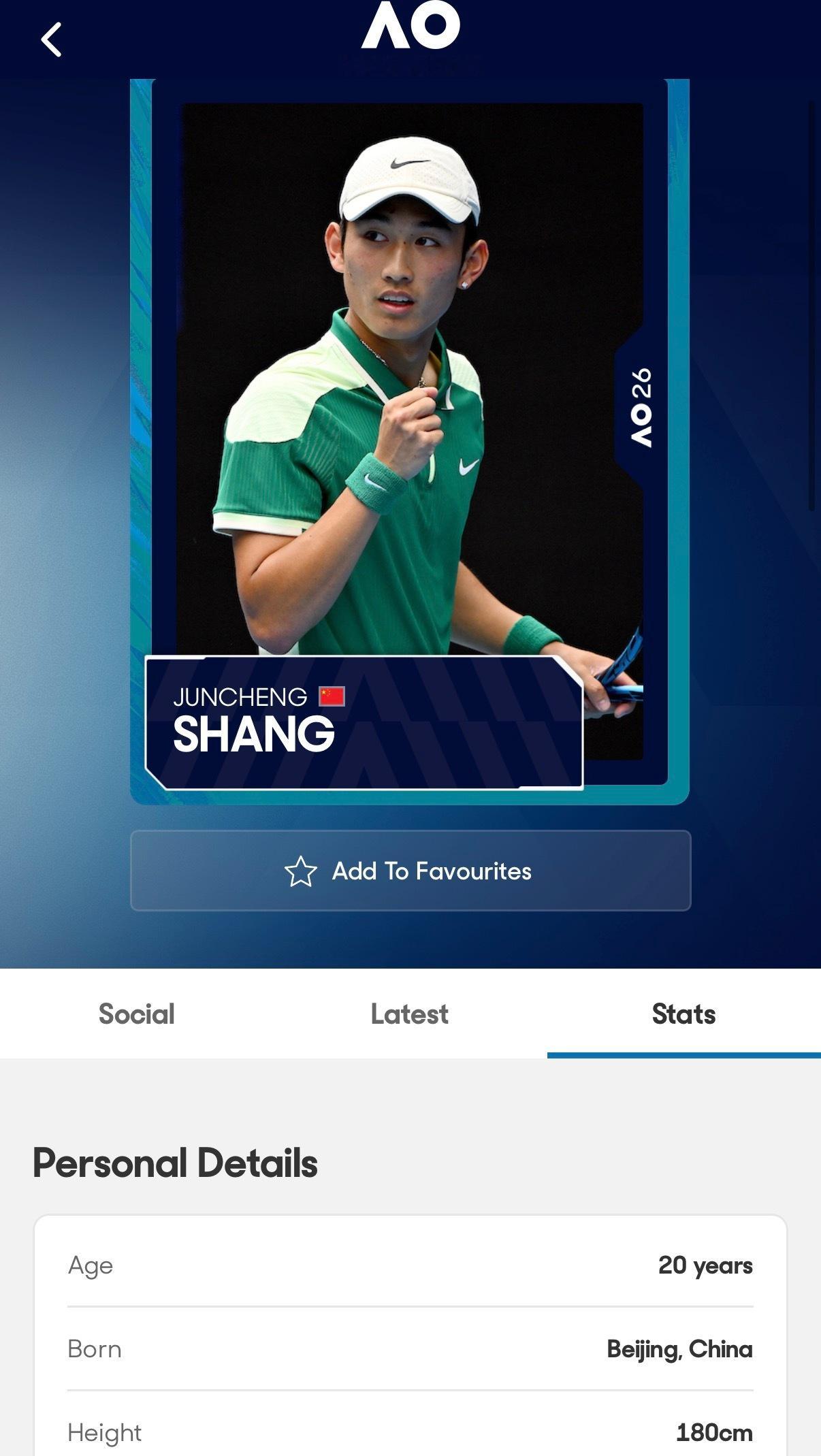 商竣程迎澳网开门红 澳网男单首轮，商竣程以6-4 6-7(2) 6-4 6-0击